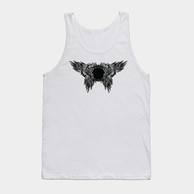 Black wings Tank Top by peace and love